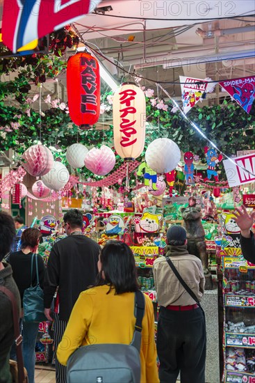 Decorated shop for the Hanami Festival