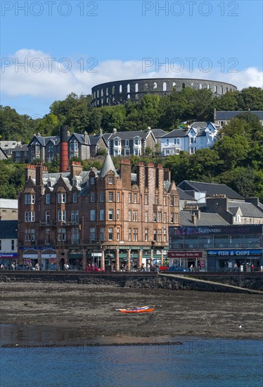 Port and McCaig's Tower on the hill