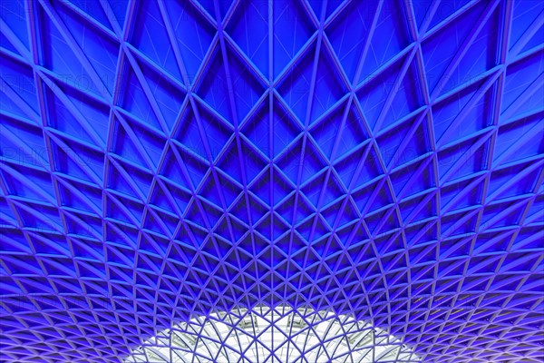 Modern roof construction by John Mc Aslan at King's Cross Station