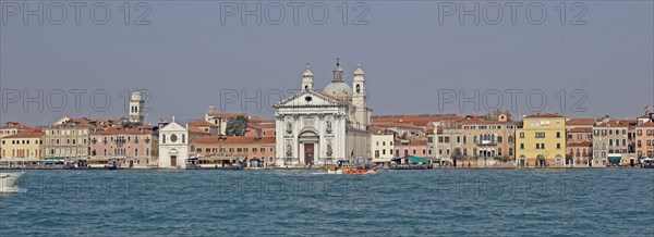 Zattere landing with the Santa Maria del Rosario Church or Gesuati Church