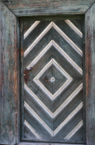 Old wooden door