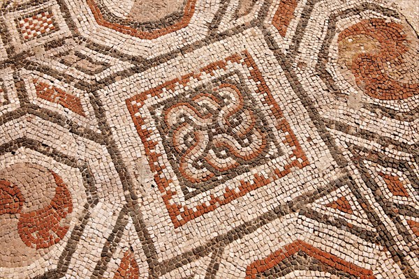 4th century geometric floor mosaic from the late Roman Jewish synagogue of Sardis