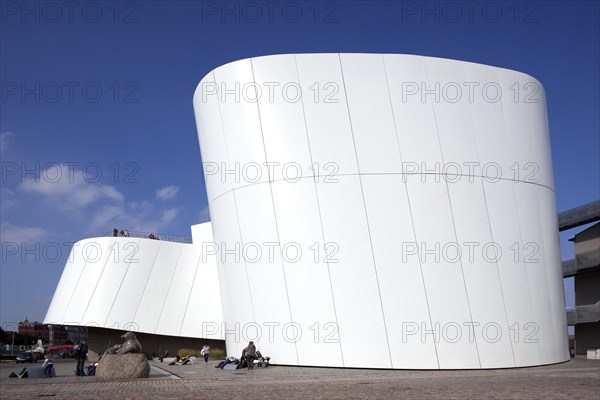 Natural history and maritime museum Ozeaneum Stralsund at the port