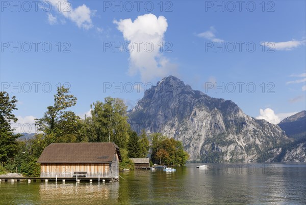 Traunstein mountain and Lake Traun