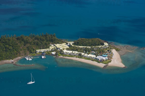 Aerial view of Airlie Beach