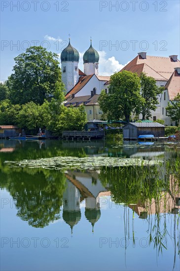 Benedictine monastery Seeon with monastery church of St. Lambert