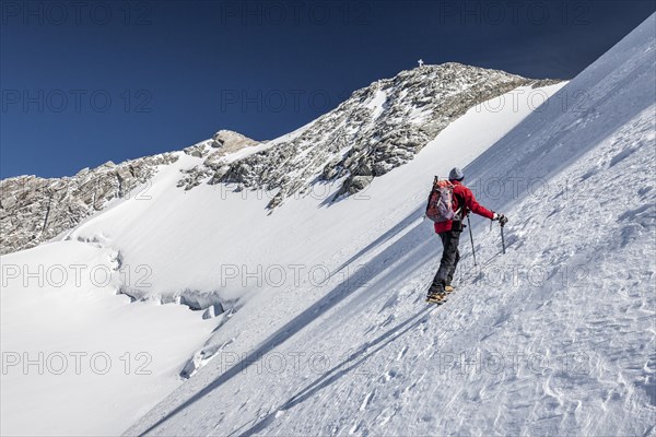 Mountaineer at Mt Gliederferner