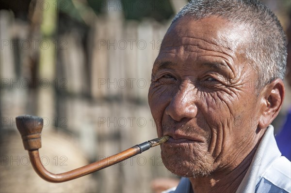 Elderly man from the Akha people