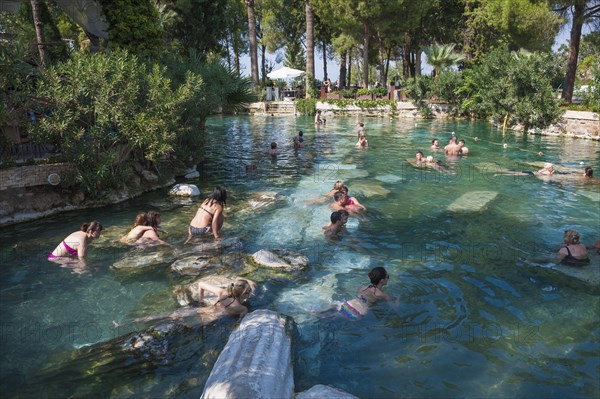 Bathers in the ancient bath