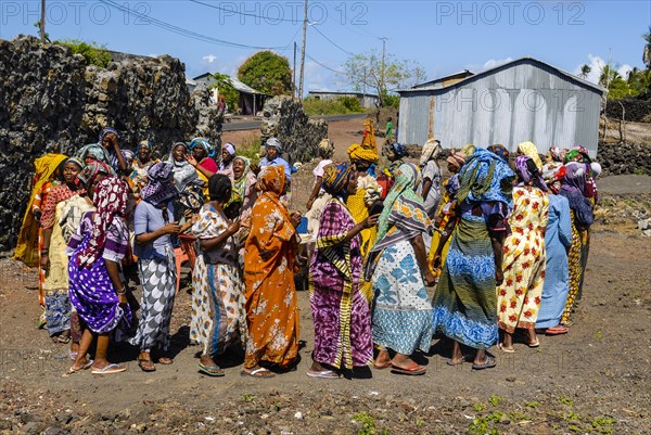 Local women preparing for a local wedding