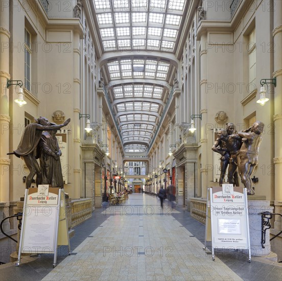 Madlerpassage shopping arcade with Auerbachs Keller restaurant