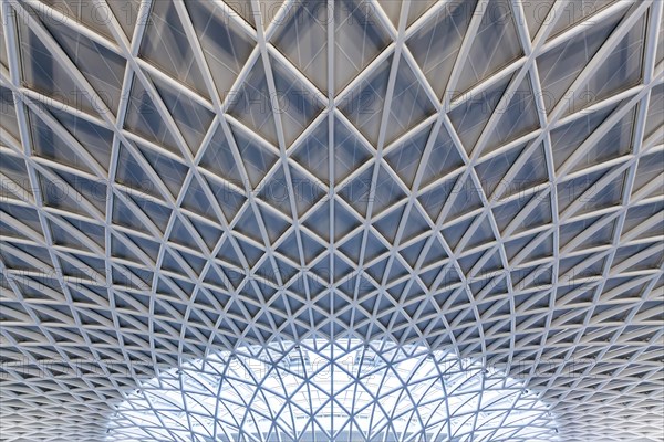 Modern roof construction by John Mc Aslan at King's Cross Station