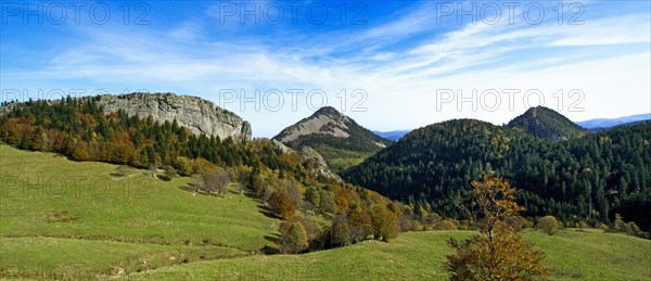 Le Suc de Sara and Rocher des Pradoux