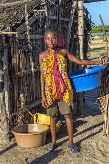 Malagasy woman in a fishing village