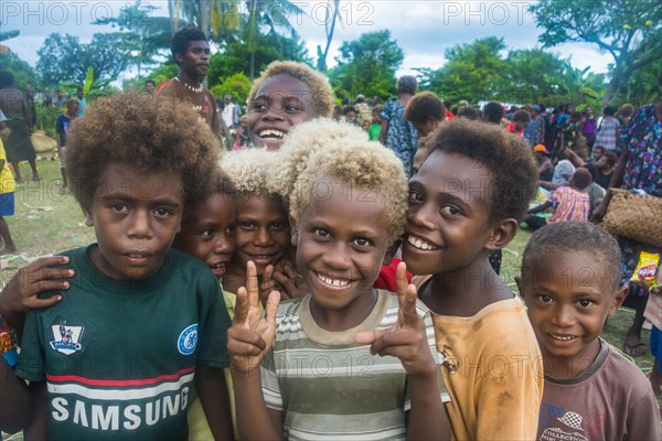 Group of happy children