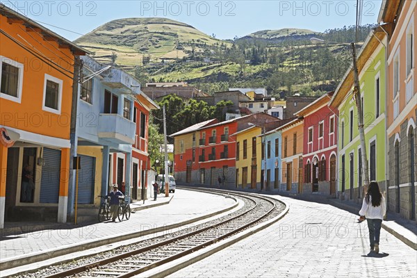 Eloy Alfaro street with tracks