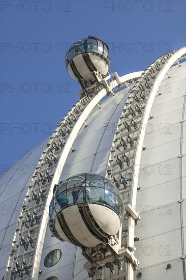 Sky View view cabins on the dome of the event arena Ericsson Globe