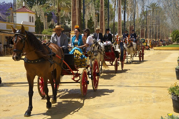 Carriages at the Feria del Caballo