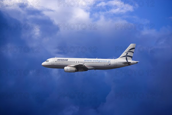 SX-DGD Aegean Airlines Airbus A320-232 in flight