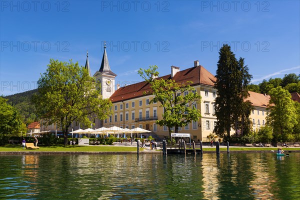 Castle Tegernsee with church St. Quirinus