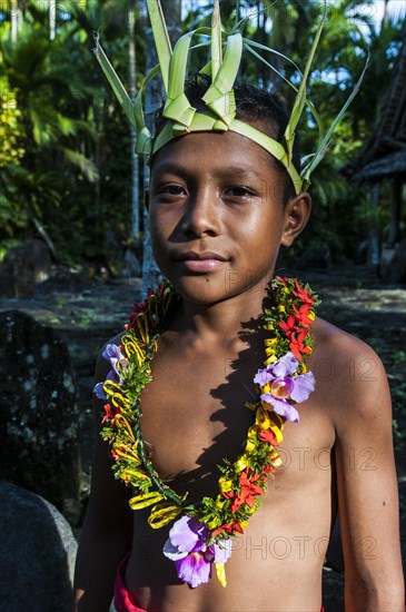 Traditionally dressed boy