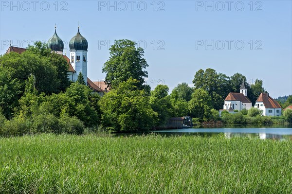 Benedictine monastery Seeon monastery with church of St. Lambert and Walburgiskapelle chapel