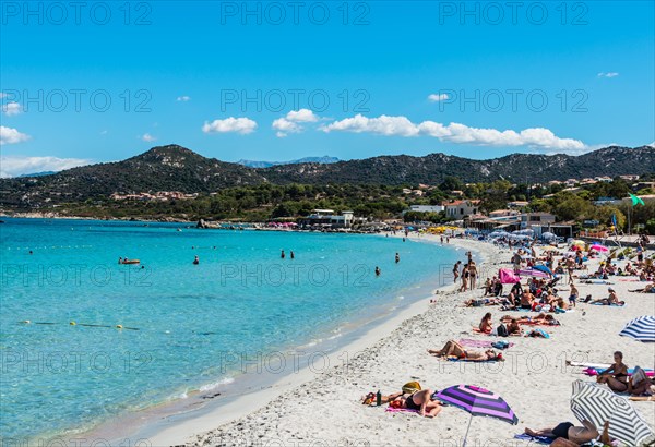 Loria beach with bathers