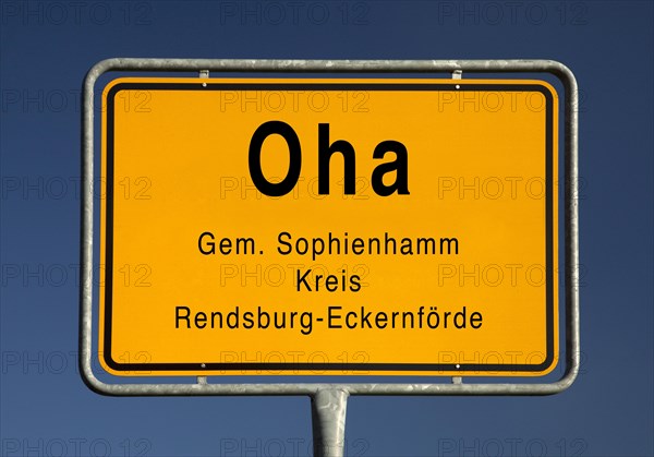 City limits sign of Oha