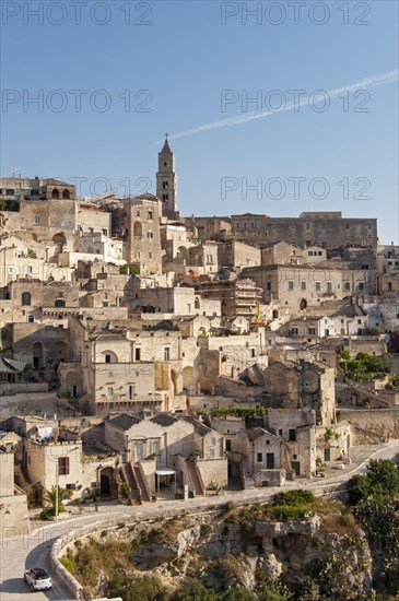 Town with cave dwellings