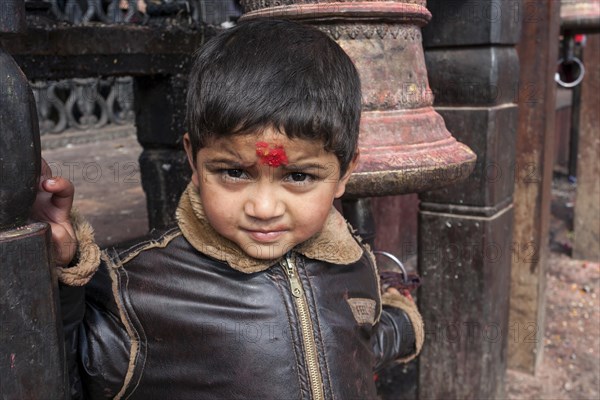 Nepalese boy at the Manakamana Temple