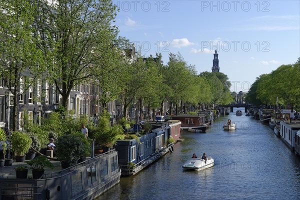 On the Prinsengracht with the Westerkerk