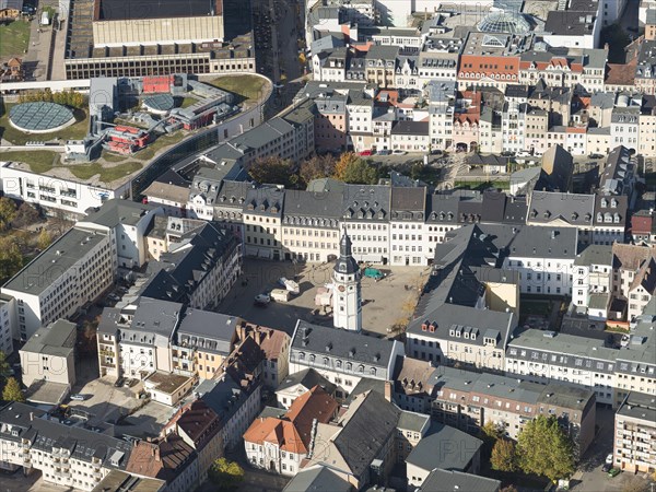 City center and market place and town hall