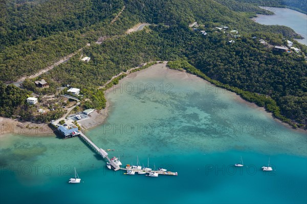 Aerial view of Airlie Beach