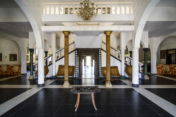 Entrance hall of a luxury hotel