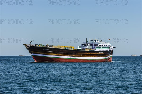 Traditional dhow carrying goods