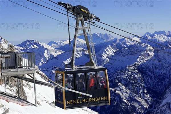 Cabin of the Nebelhorn Cable Car