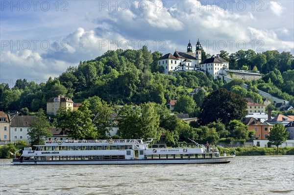 Excursion boat ""Agnes Bernauer"" on the Inn river