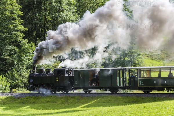 Bregenz Forest Railway with steam locomotive