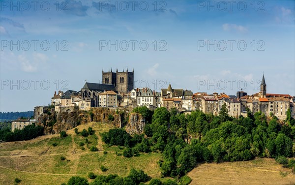 View on the city and the cathedral Saint-Pierre