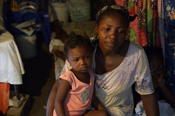 Woman and little girl