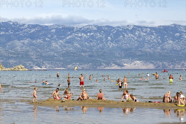 Tourists at the beach of San Marino