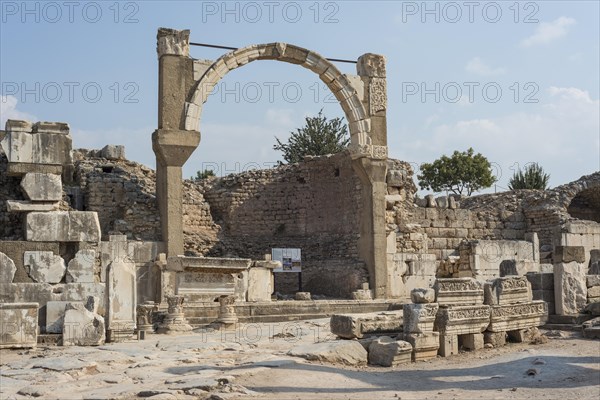 Fountain of Domitian with reconstructed arch