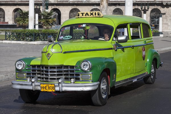 Vintage car on the Prado