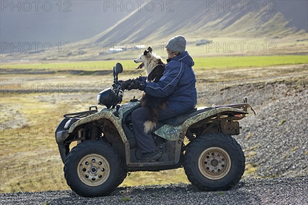 Farmer on a quad big