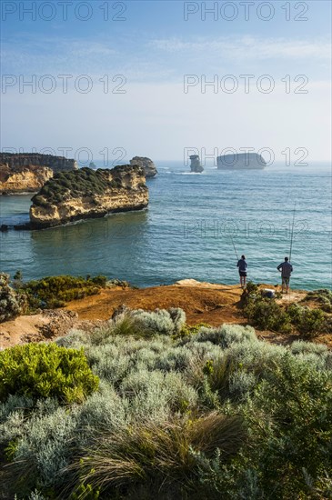 Bay of islands rock formations along the Great Ocean Road