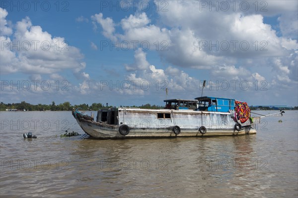 Transport ship on the Mekong River