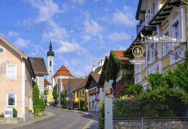 Herrenstrasse and parish church Mariae Himmelfahrt