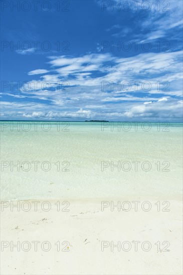 Sand strip at low tide