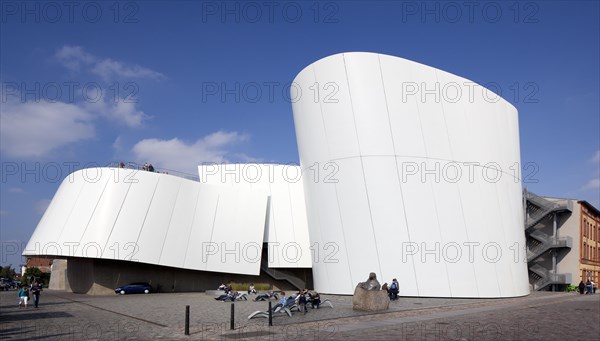 Natural history and maritime museum Ozeaneum Stralsund at the port