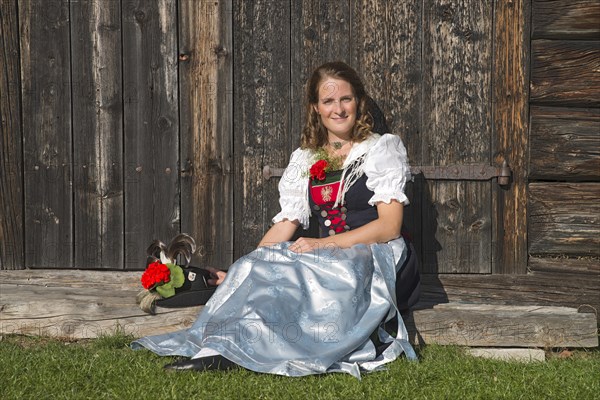 Young woman in traditional costume